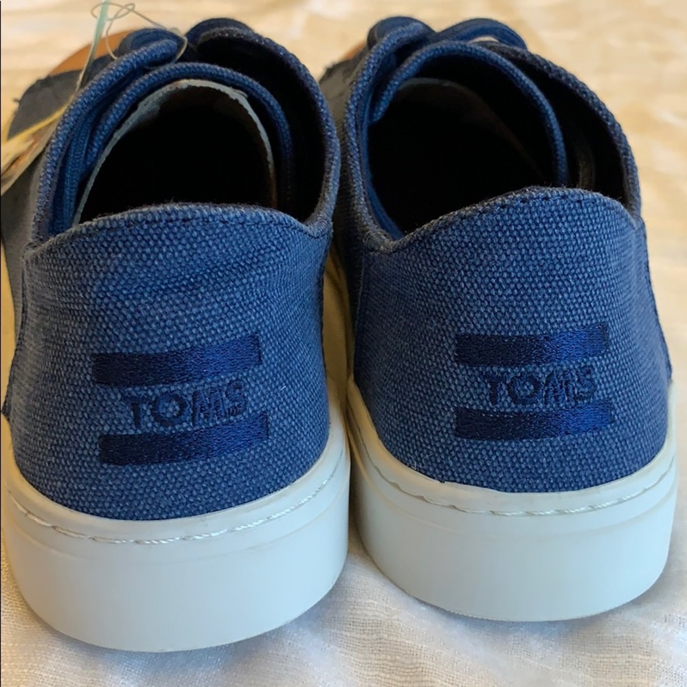 TOMS MENS LENOX LOW-TOP CANVAS SNEAKERS Size 9 - Picture 5 of 7
